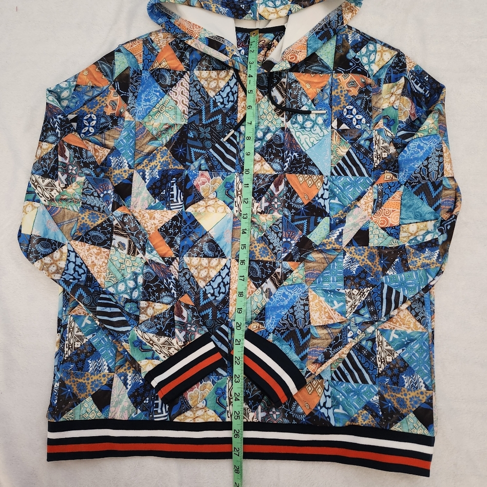 ROBERT GRAHAM Men's Contemporary Pullover Hoodie Size XL Multicolor Broken Tile - Picture 10 of 13